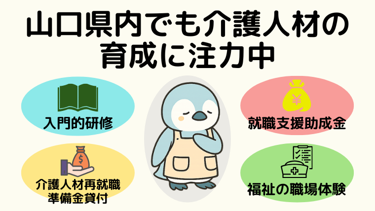 山口県も介護人材の育成に注力中