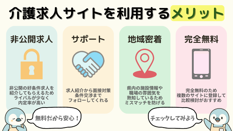 山口県で介護求人サイトを利用するメリット
