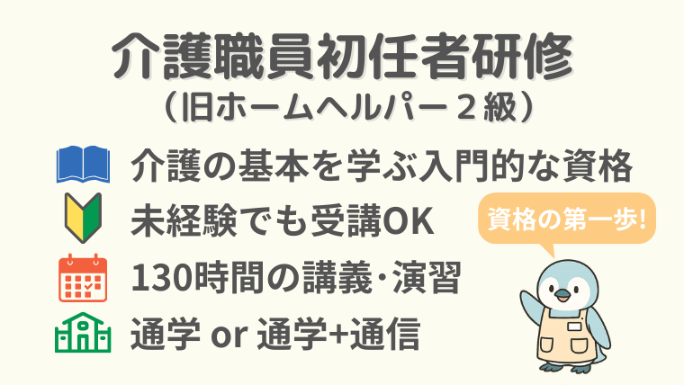 介護職員初任者研修(旧ホームヘルパー2級)