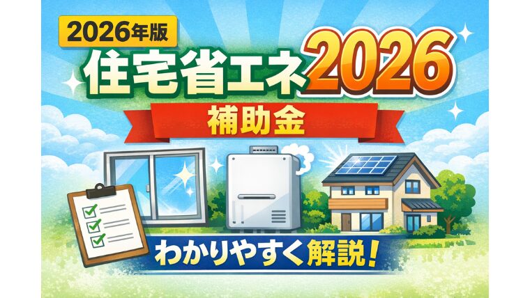 住宅省エネ2026とは?対象・補助額・申請の流れを“最短で”わかりやすく解説